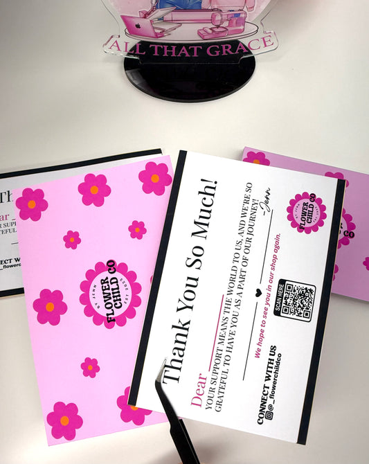 Custom Thank You Business Cards 4x6"