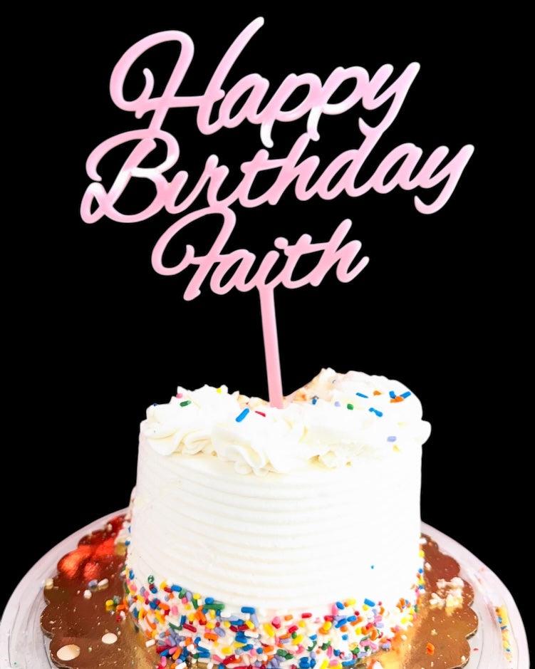Custom Acrylic Cake Topper