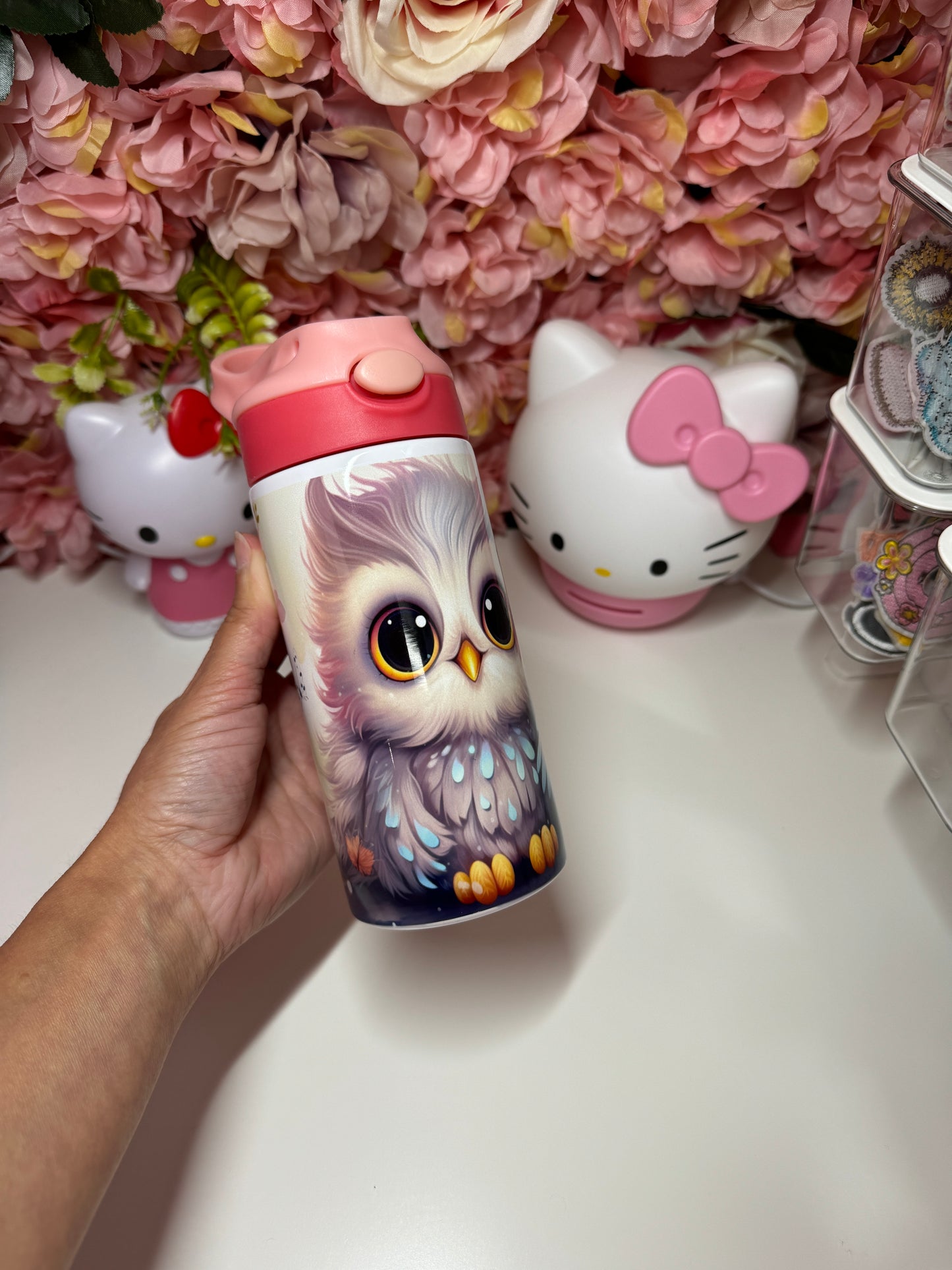 Owl & Floral Children's Cup 12oz