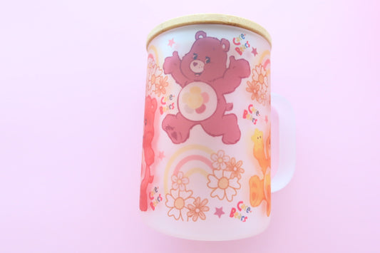 BEARS 80's 17OZ SUBLIMATABLE GLASS COFFEE MUG - MATTE