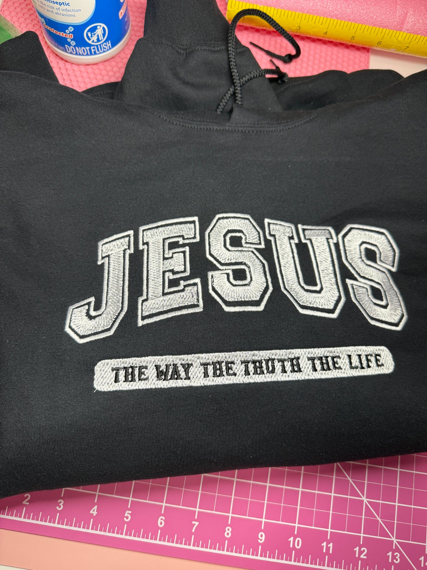 Jesus The Way The Truth The Life Hoodie Black Unisex