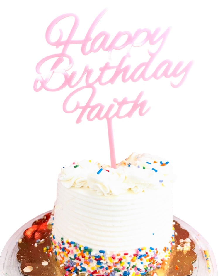 Custom Acrylic Cake Topper