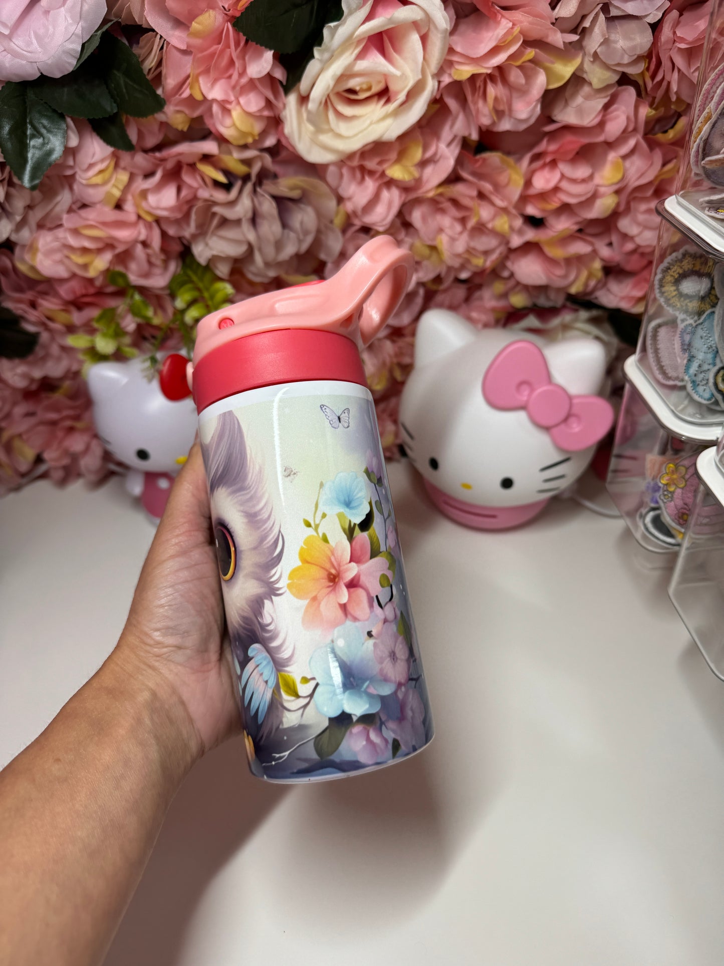 Owl & Floral Children's Cup 12oz