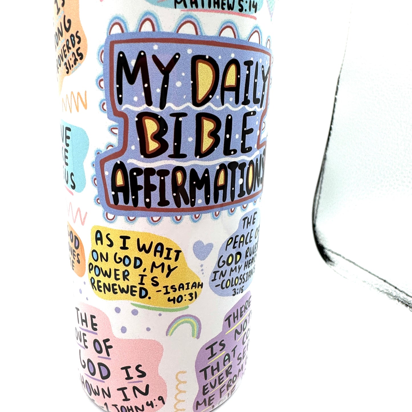 My Daily Bible Affirmations 20oz Stainless Steel Tumbler