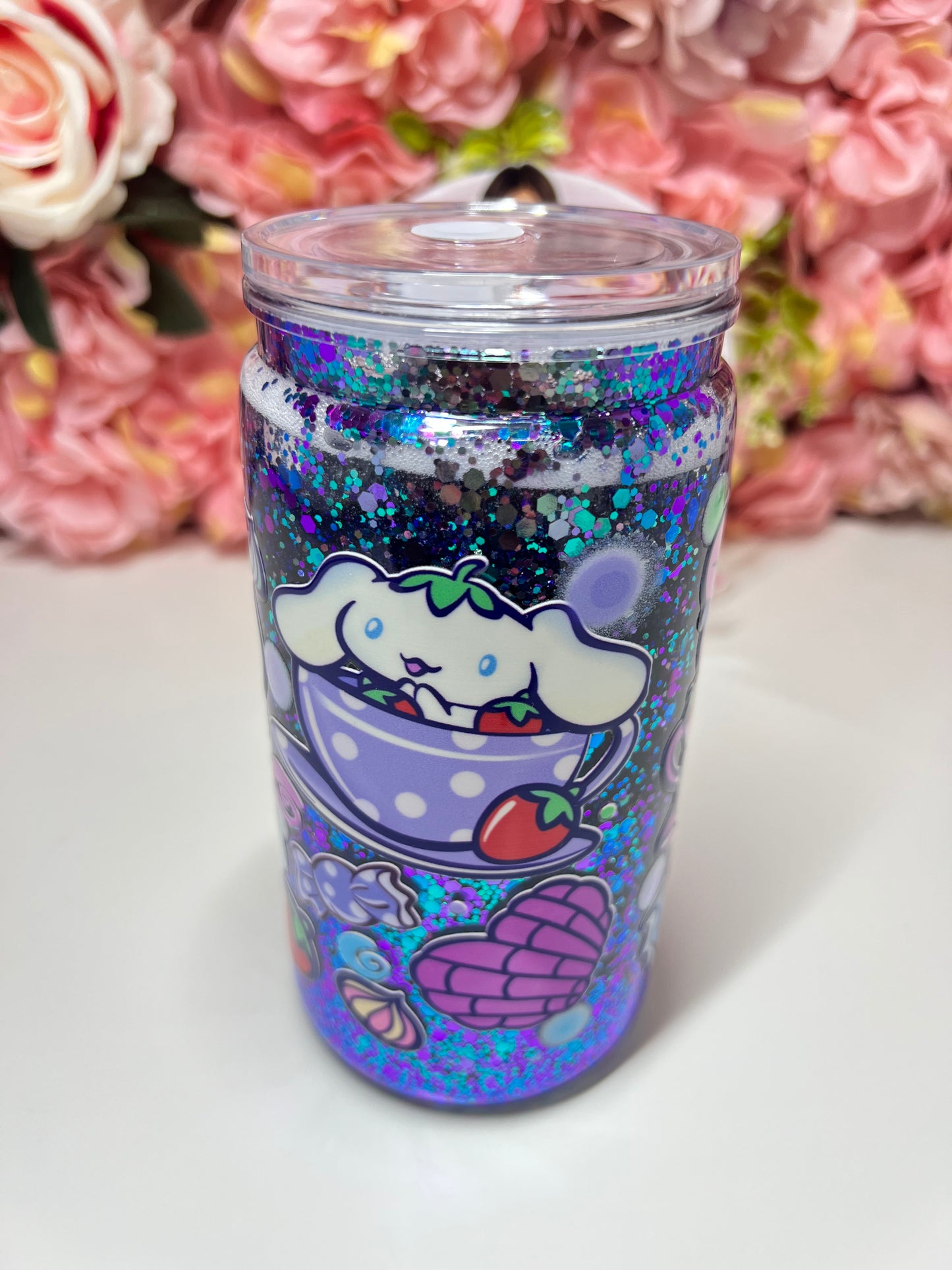 Cinna Concha's Glitter Snow Globe Acrylic Cup