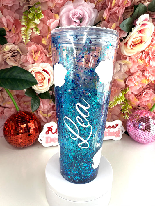 Beach Vibes Snow Globe Lava 24oz Tumbler