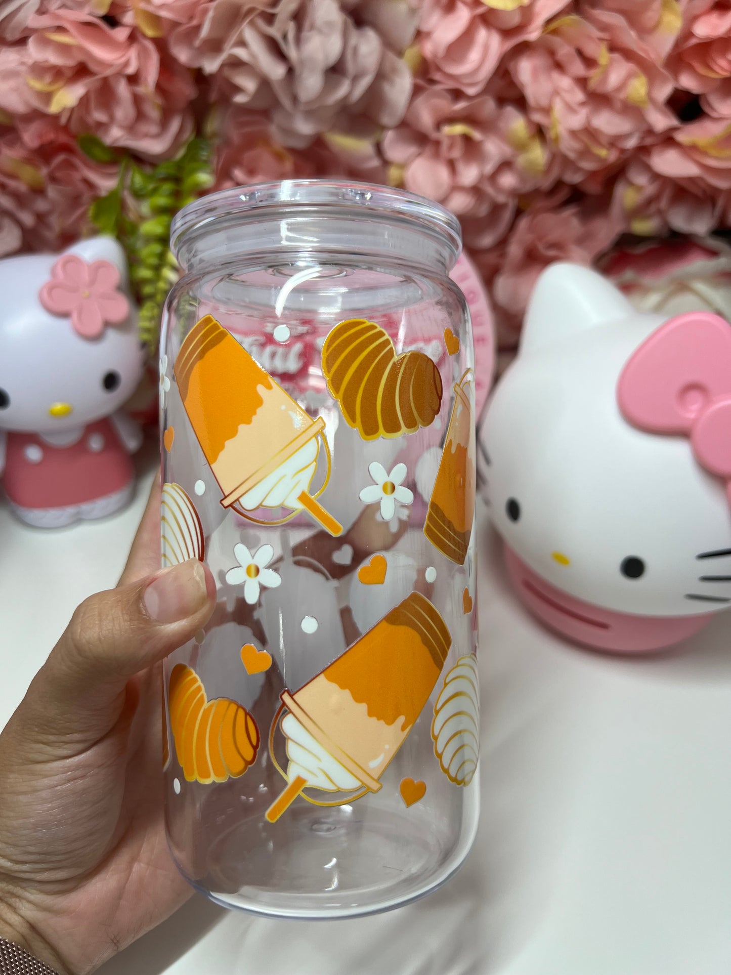 Fall Concha's Clear Acrylic Cup