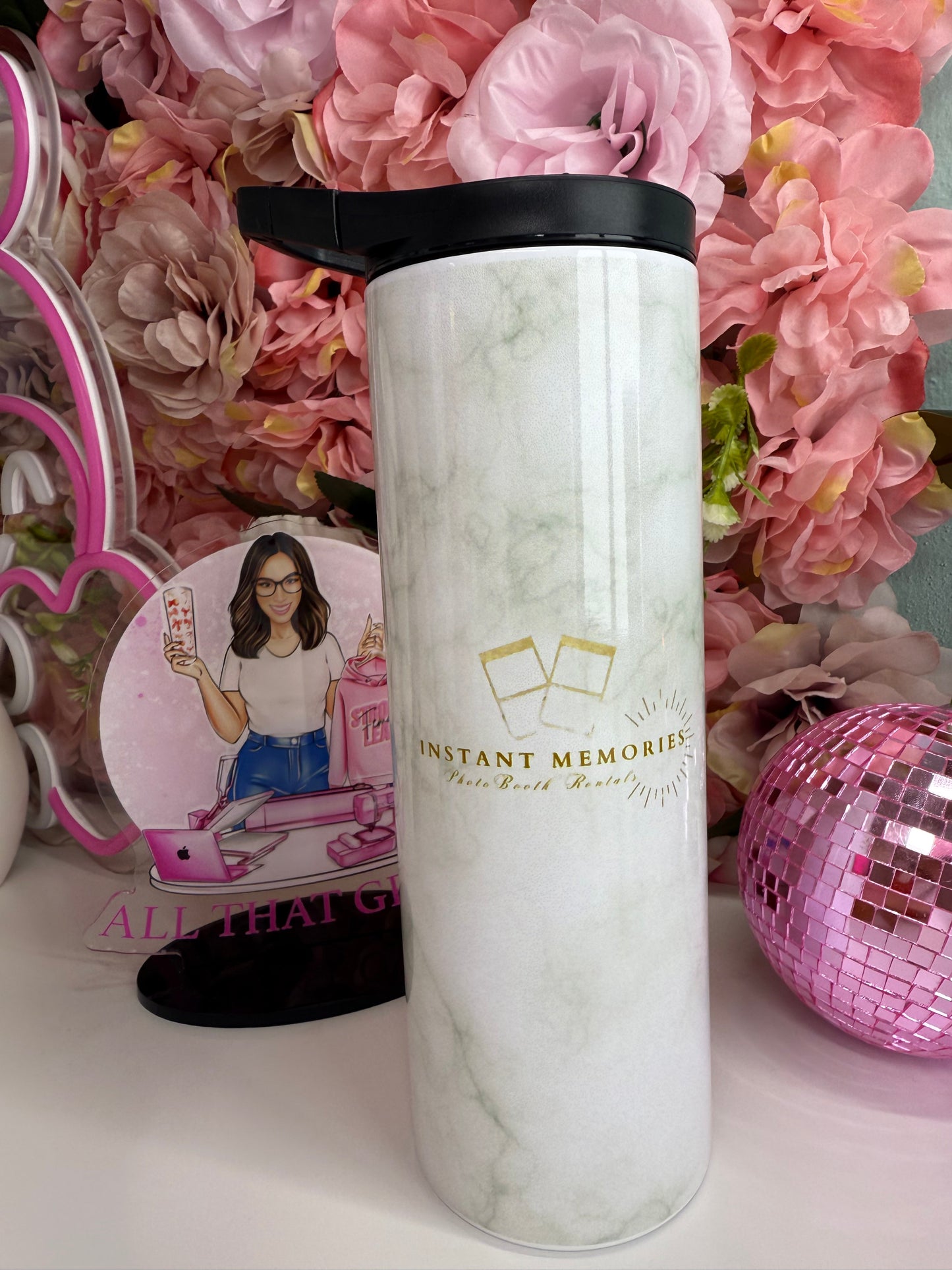 Custom Logo Business 20oz Skinny Tumbler