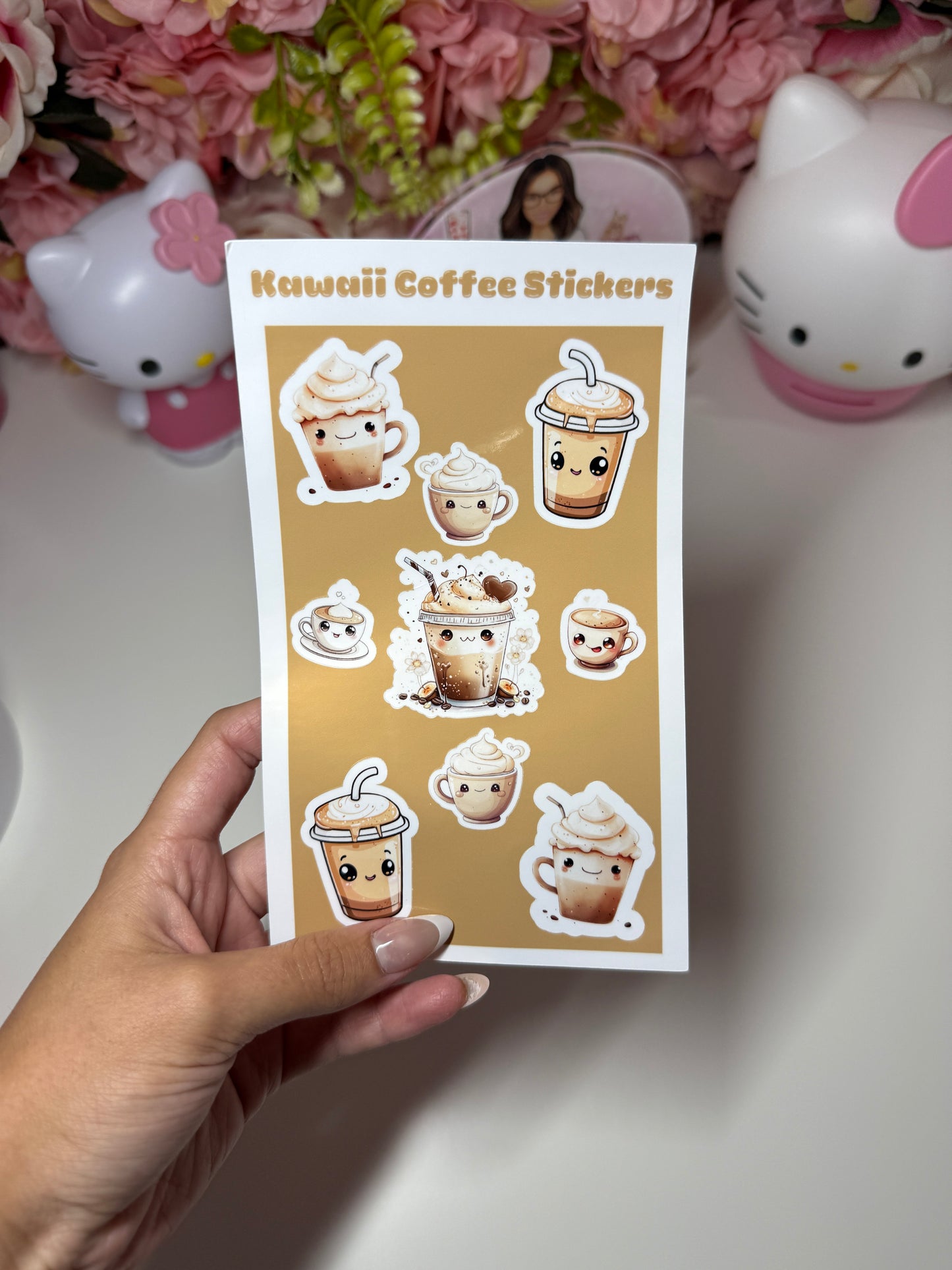 Kawaii Coffee Sticker Sheet