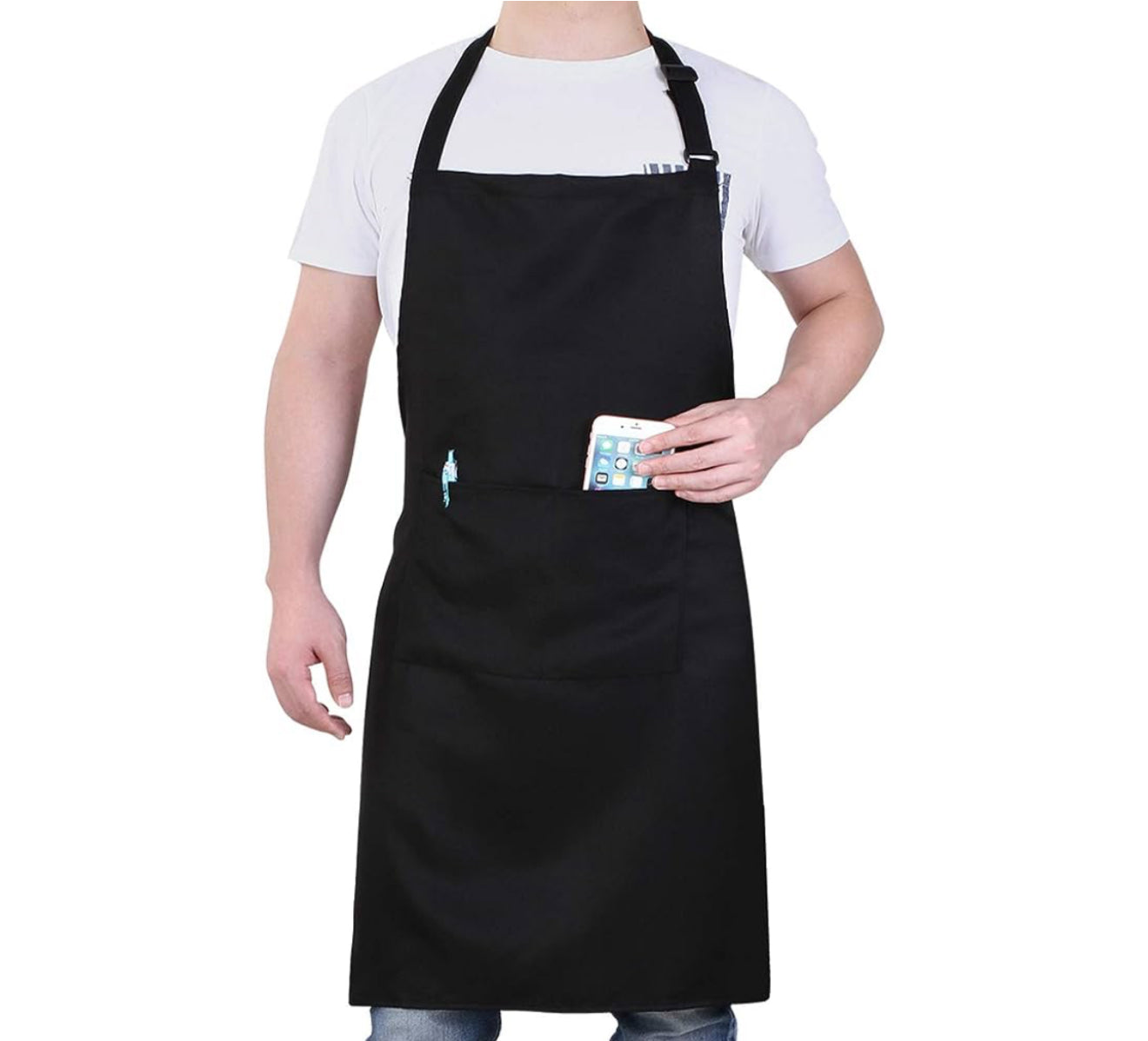 Custom Embroidered Kitchen Apron Polyester