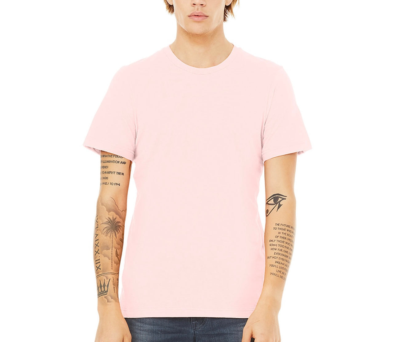 Just Out Here Trusting God Butterfly Tee In Pink Unisex Size