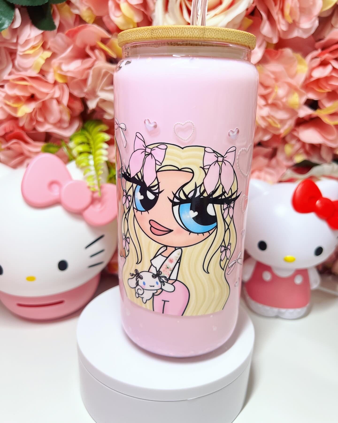 Puff Girl Retro Snow Globe Libby Cup