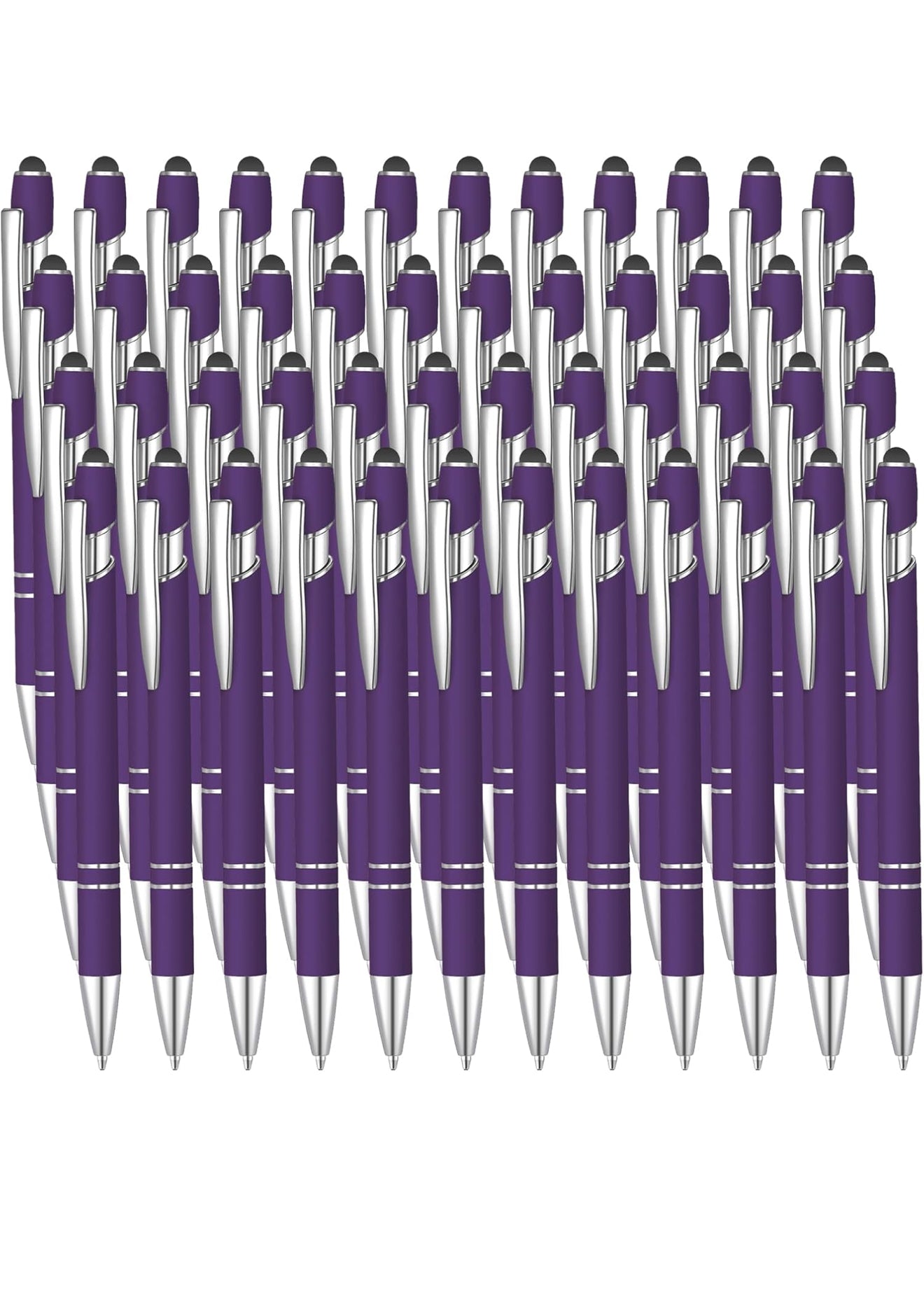 Engraved Rubber Inkling Ballpoint Pen With Stylus