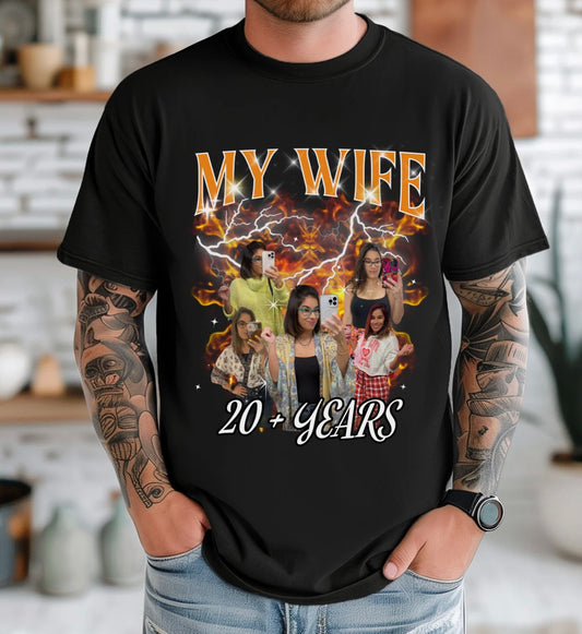 Custom Vintage Pet/ Girlfriend / Boyfriend Soft Style Tee
