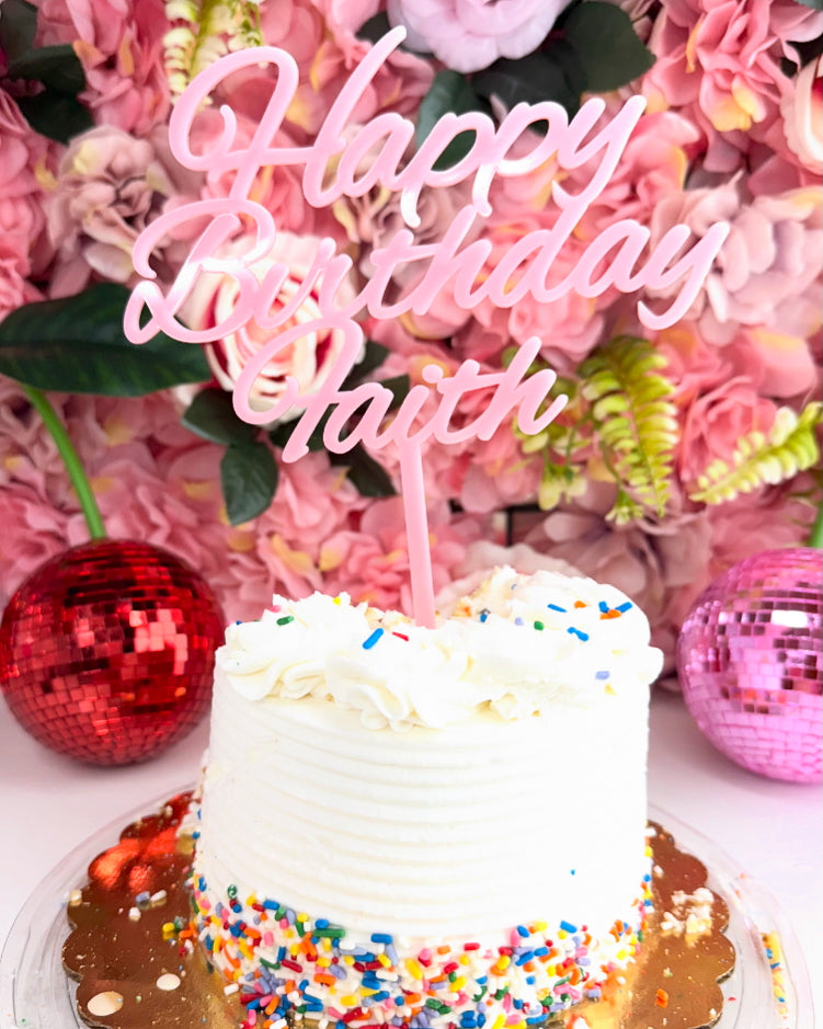 Custom Acrylic Cake Topper