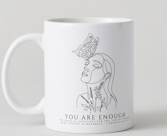 You Are Enough 2 Corinthians 12:9 Mug