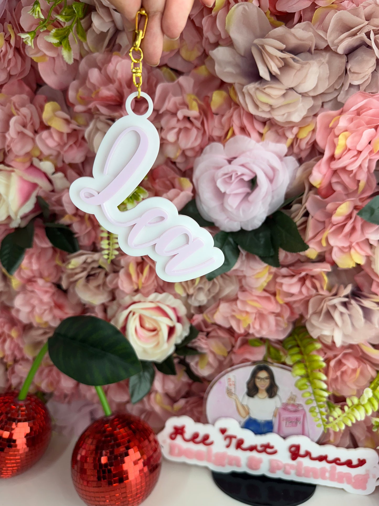 Acrylic Name Keychain