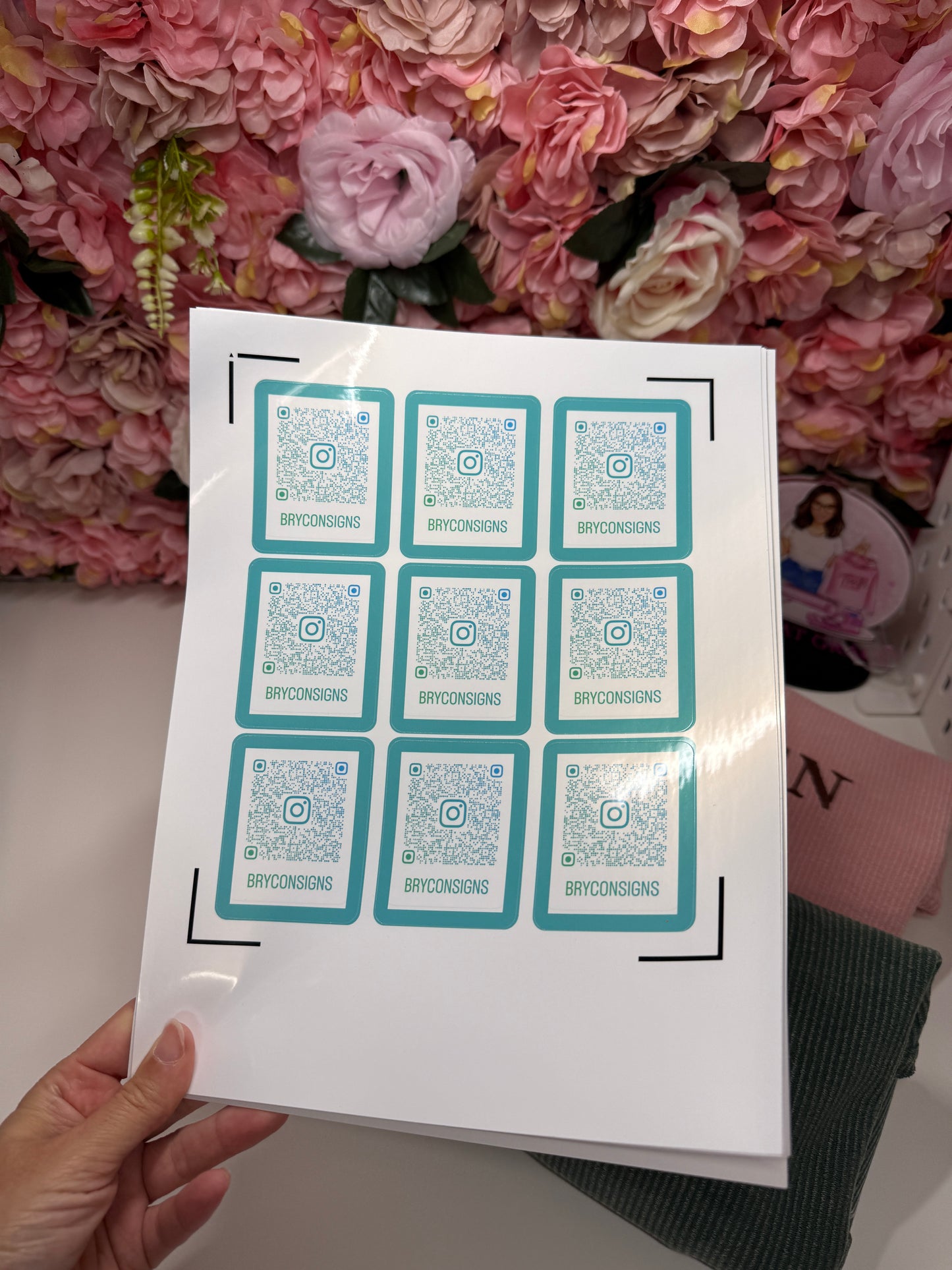 Custom Business QR Code Stickers