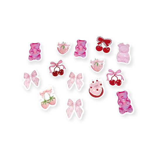 Coquette Girly Assorted Sticker 12 Pack