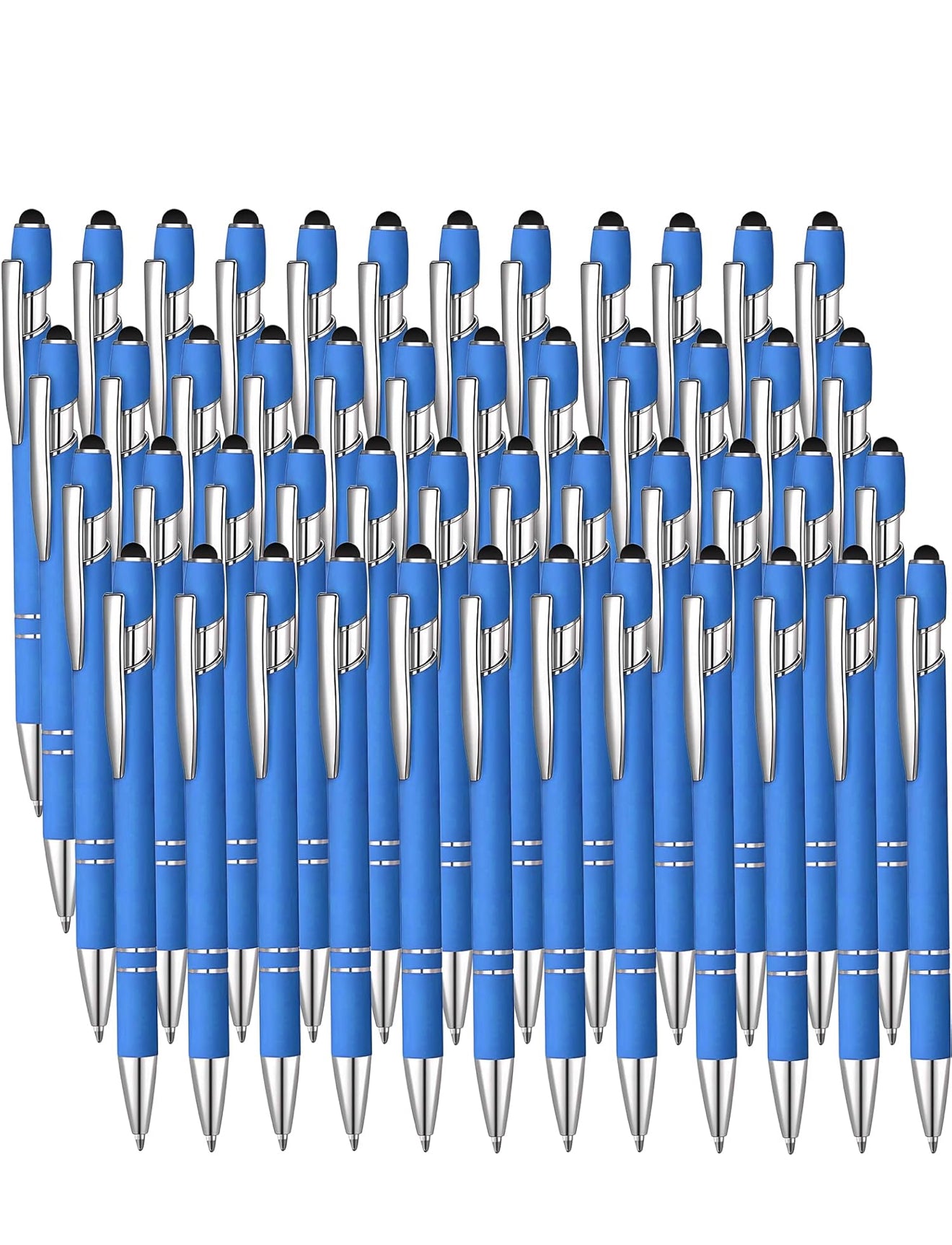 Engraved Rubber Inkling Ballpoint Pen With Stylus