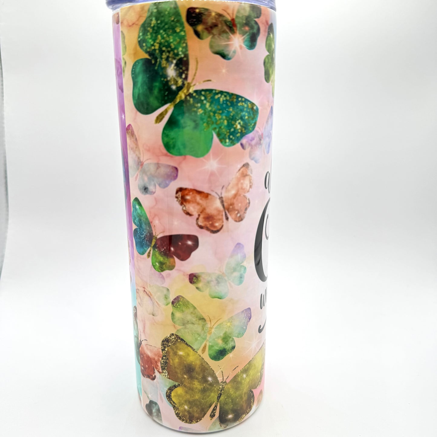 I Can Do All Things Through Christ Butterfly Philippians 4:13 20 oz Tumbler
