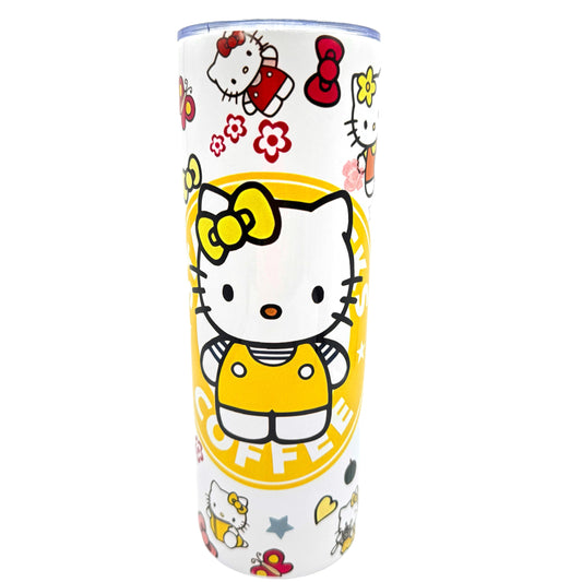 Hello Kitty Starbucks Stainless Steel 20oz Tumbler Cup Skinny in Yellow