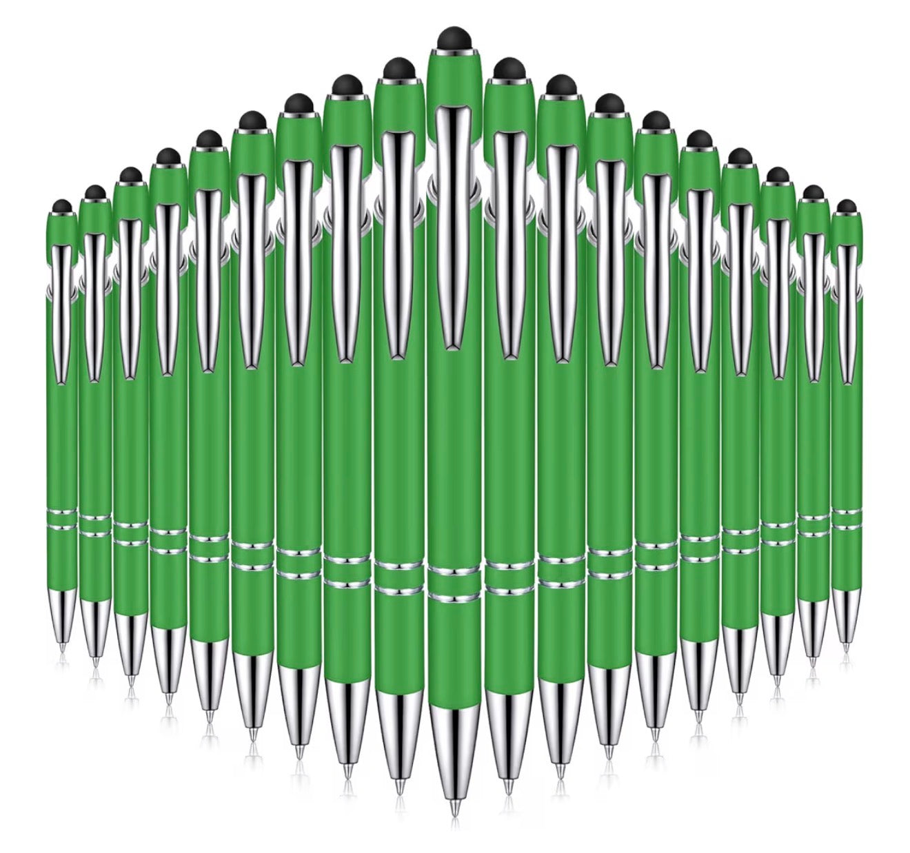 Engraved Rubber Inkling Ballpoint Pen With Stylus