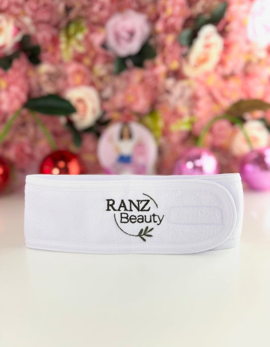 Embroidered Spa Headbands Velcro Placement Pack of 4