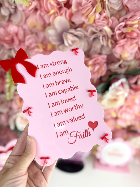 I am Coquette Acrylic Sign