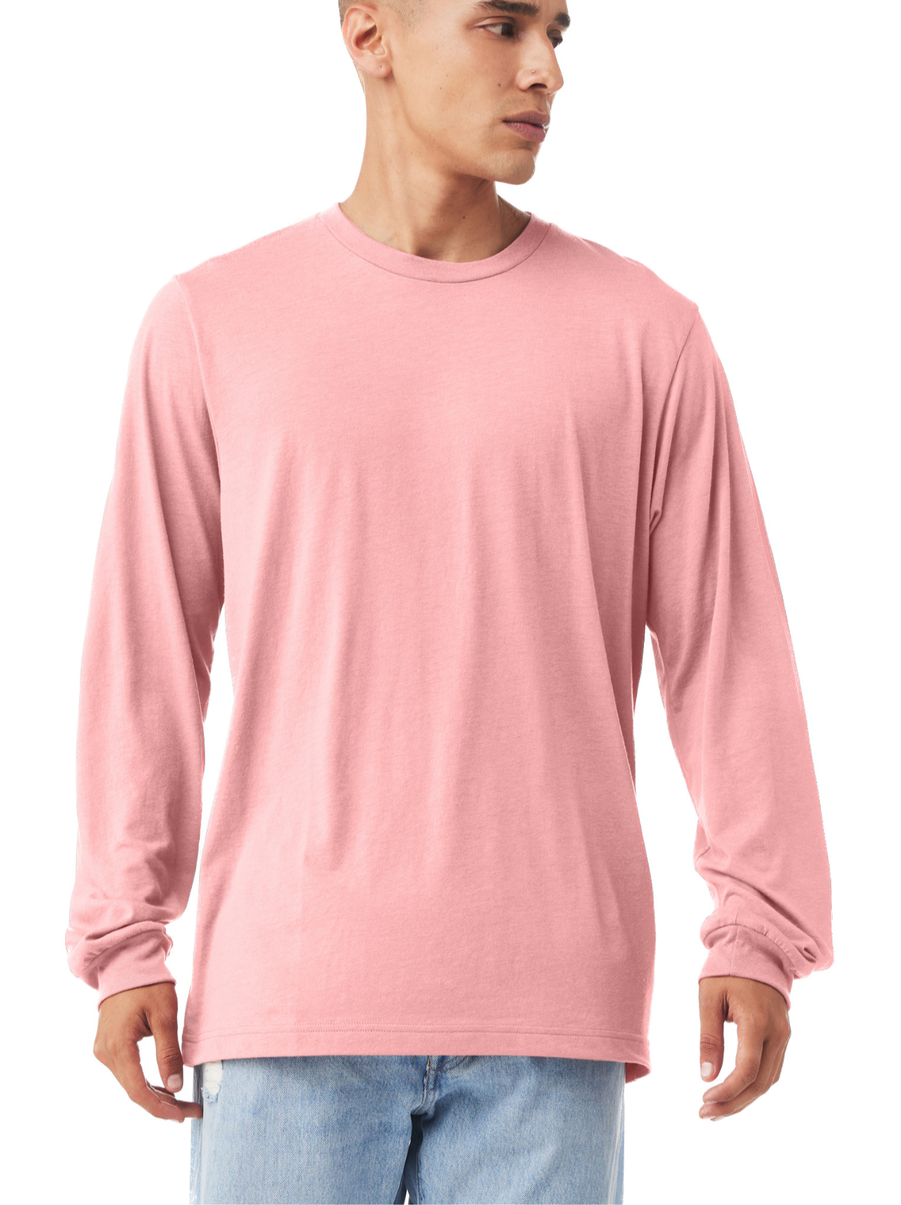 Always Tired Long Sleeve Tee in Pink