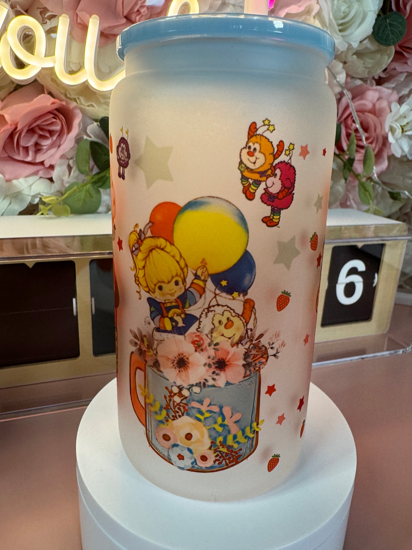 80's Cartoon Characters Frosted Libby Cup 16oz