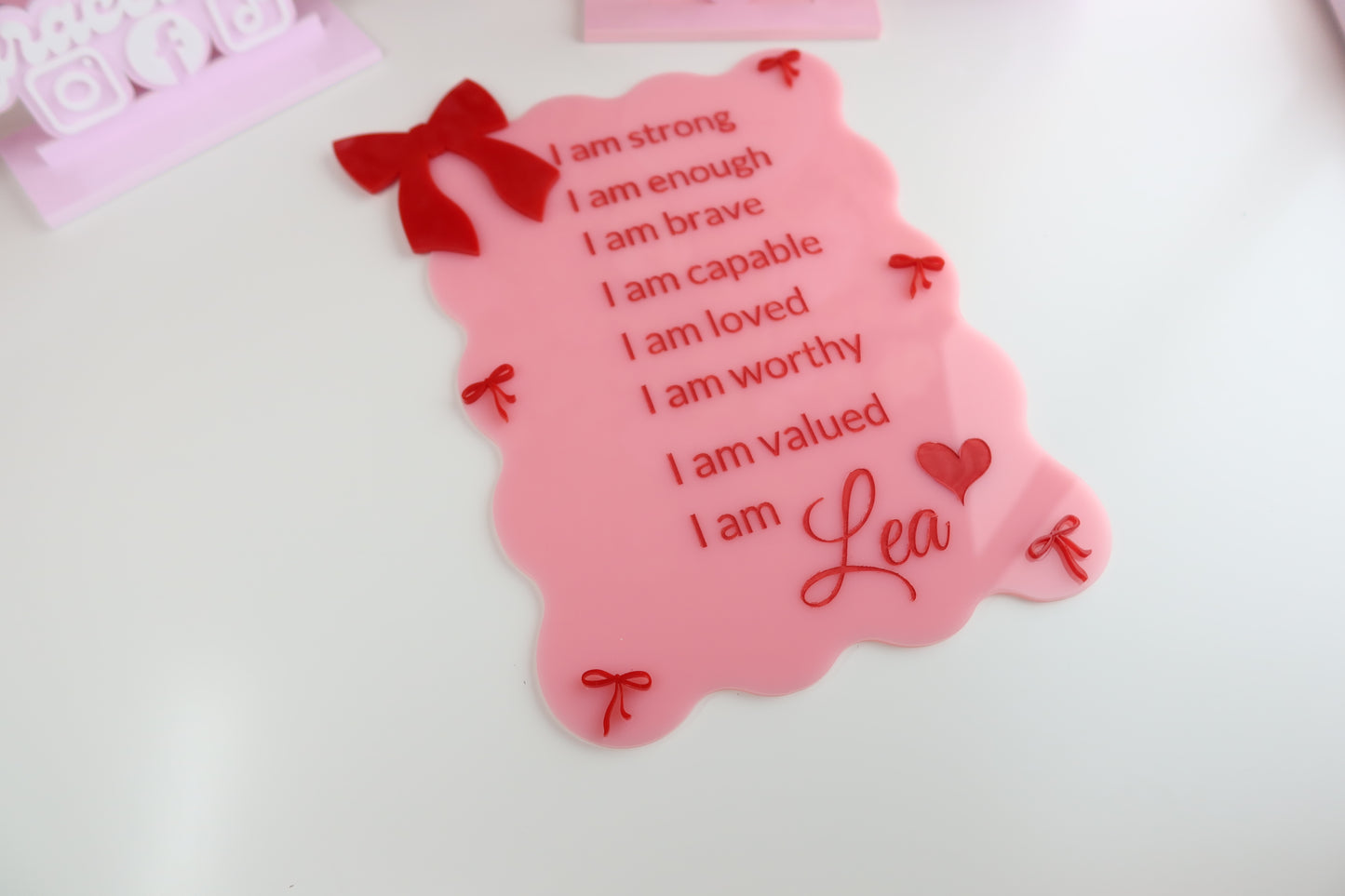 I am Coquette Acrylic Sign