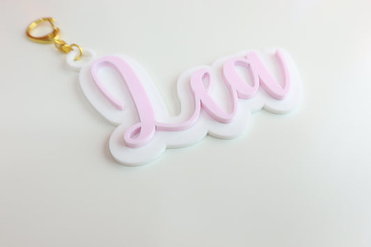 Acrylic Name Keychain