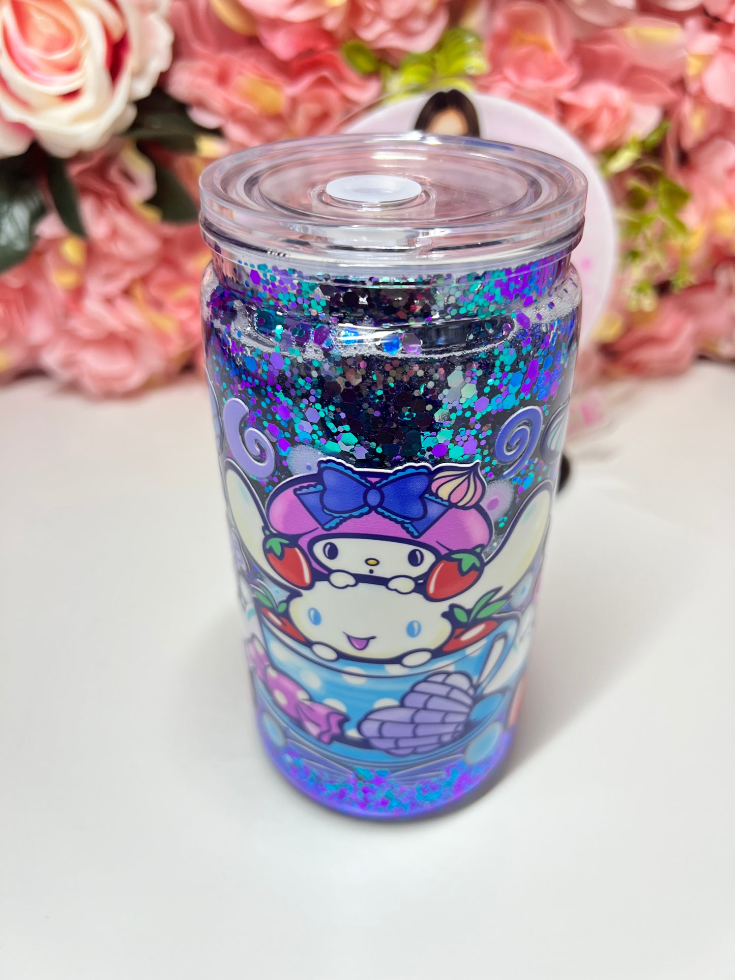 Cinna Concha's Glitter Snow Globe Acrylic Cup