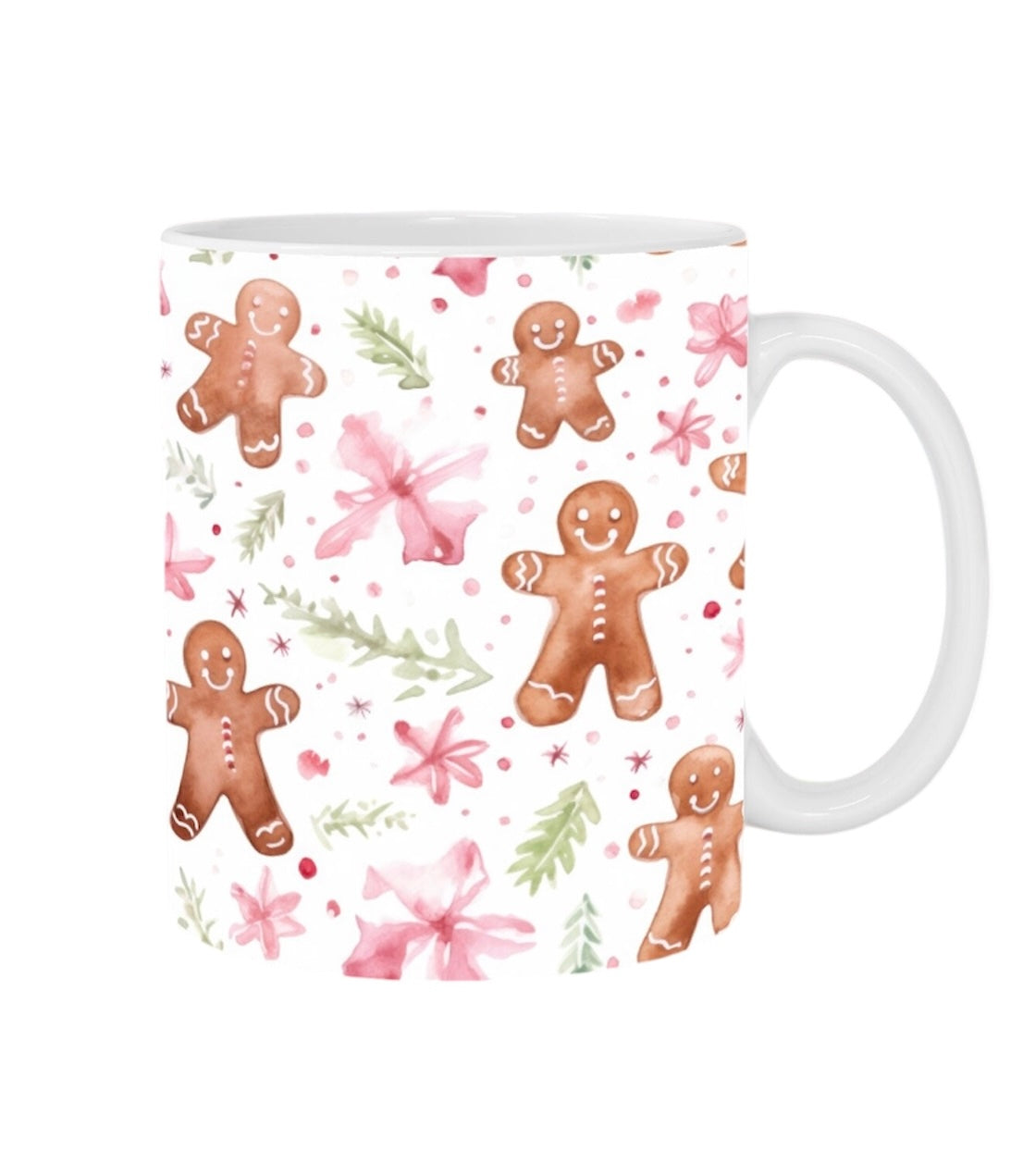 Gingerbread Pink Dainty Ceramic Coffee Mug