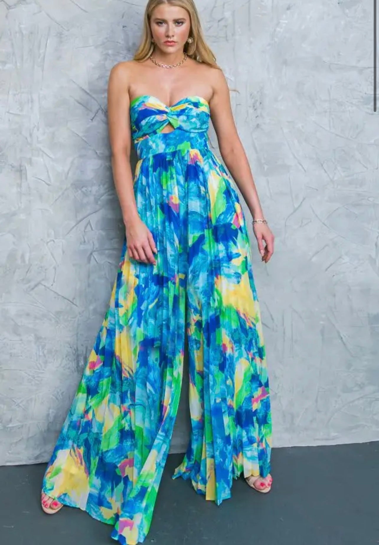 Tropical Woman's Printed Jumpsuit