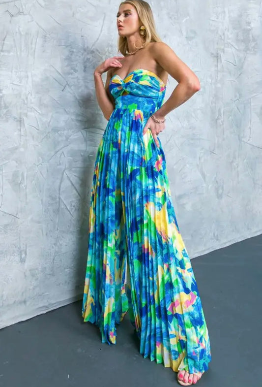 Tropical Woman's Printed Jumpsuit