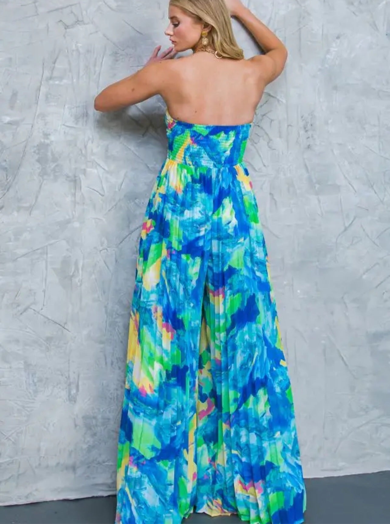 Tropical Woman's Printed Jumpsuit