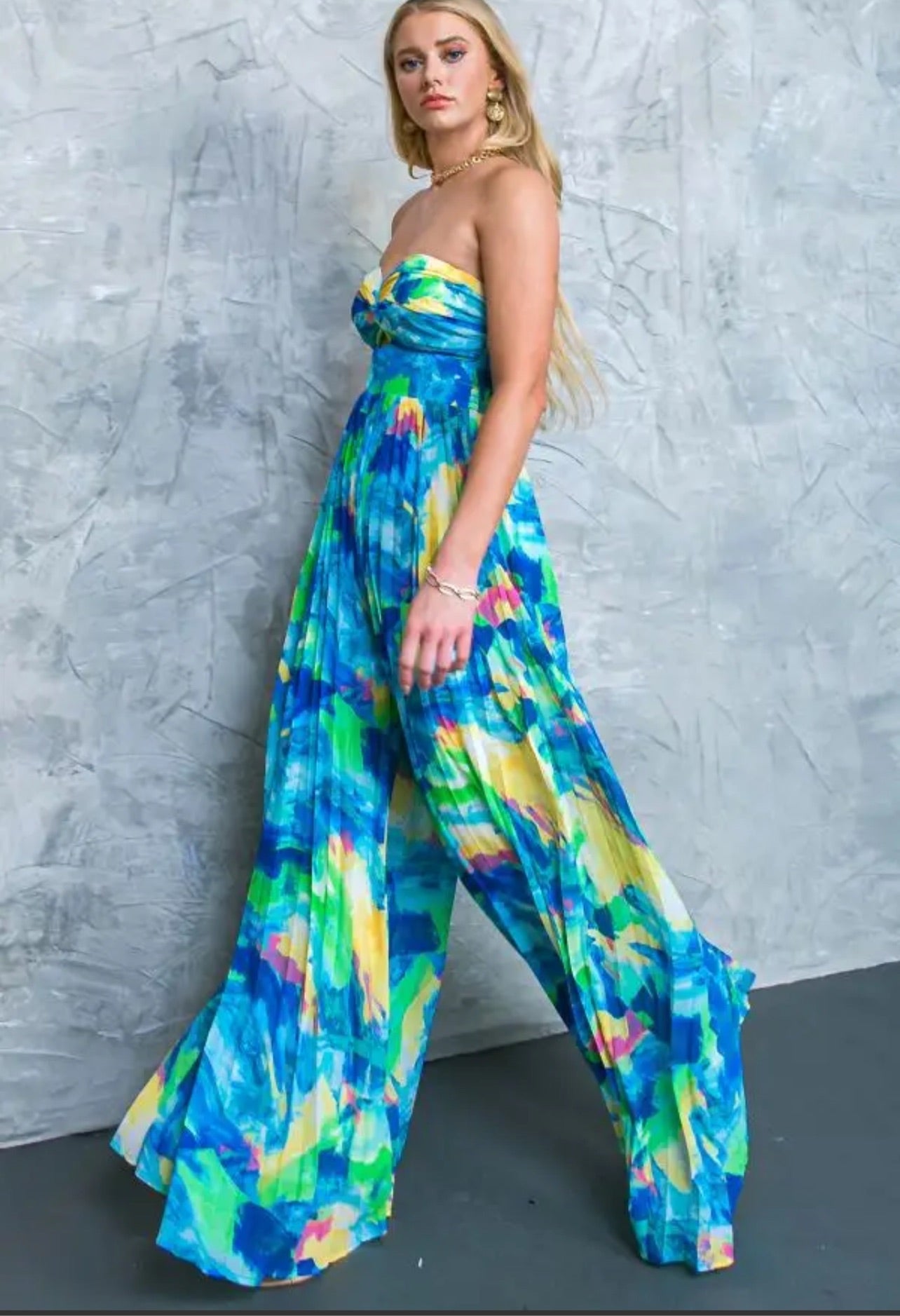 Tropical Woman's Printed Jumpsuit