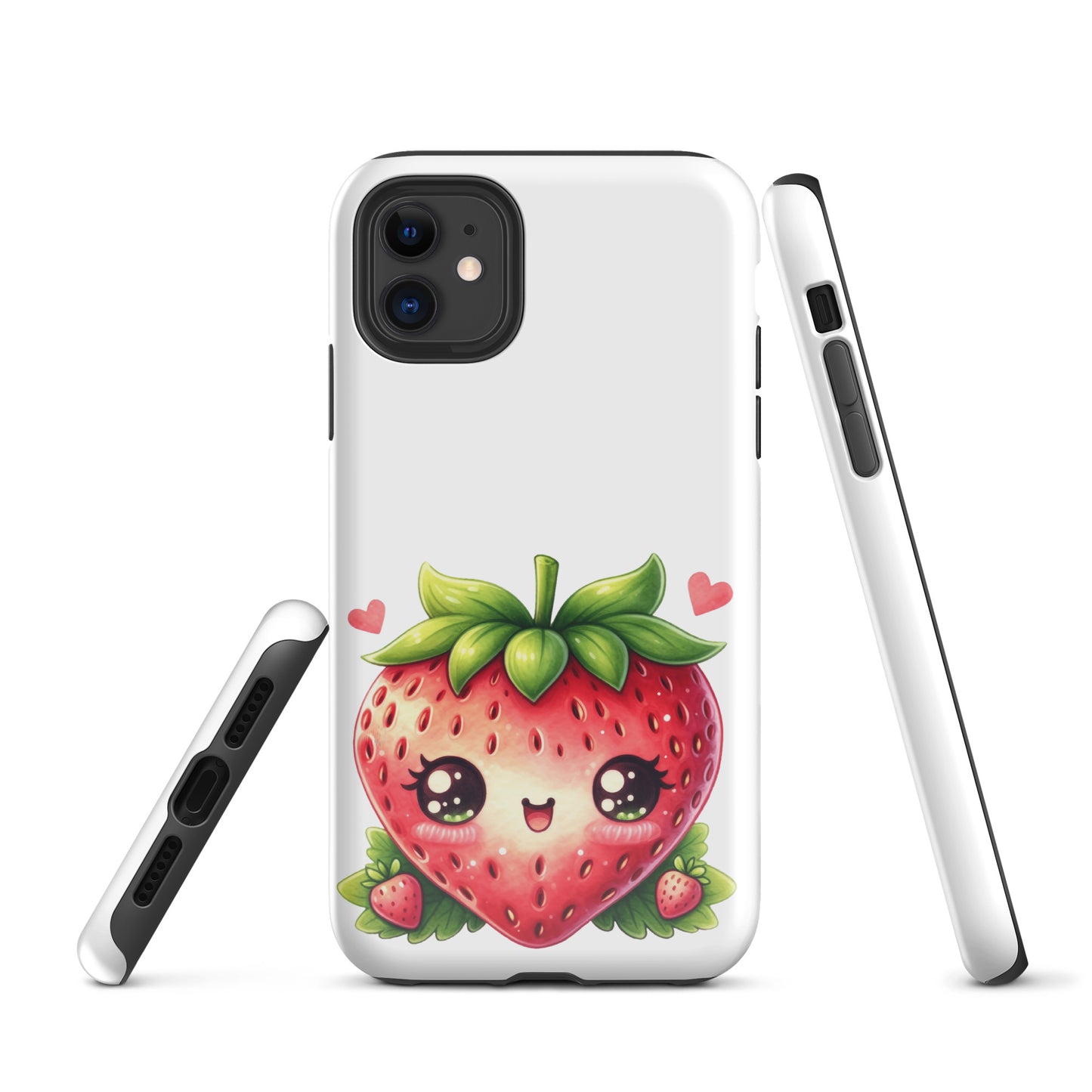 Adorable Kawaii Strawberry Tough Case for iPhone®