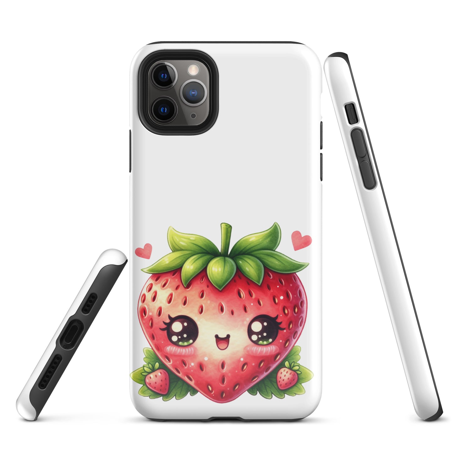 Adorable Kawaii Strawberry Tough Case for iPhone®