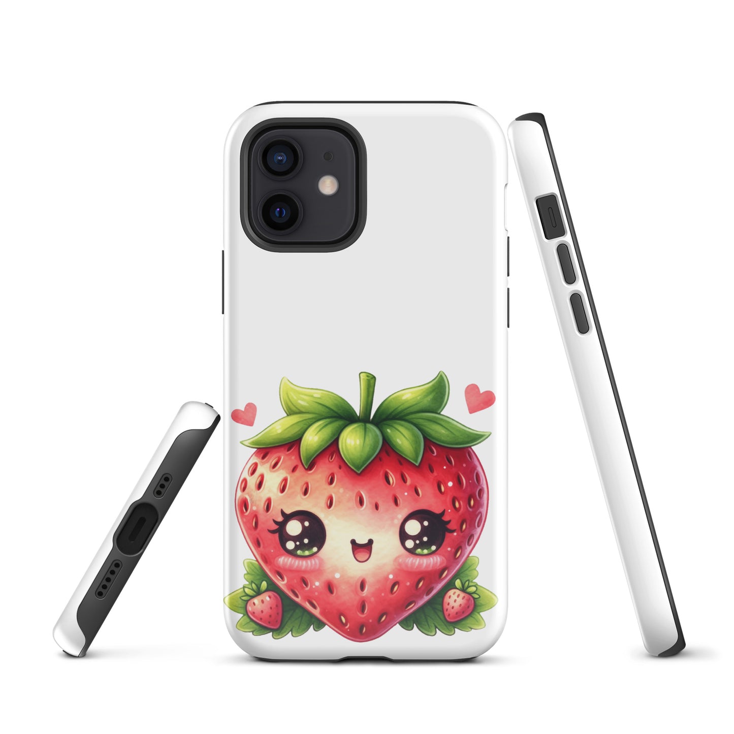 Adorable Kawaii Strawberry Tough Case for iPhone®