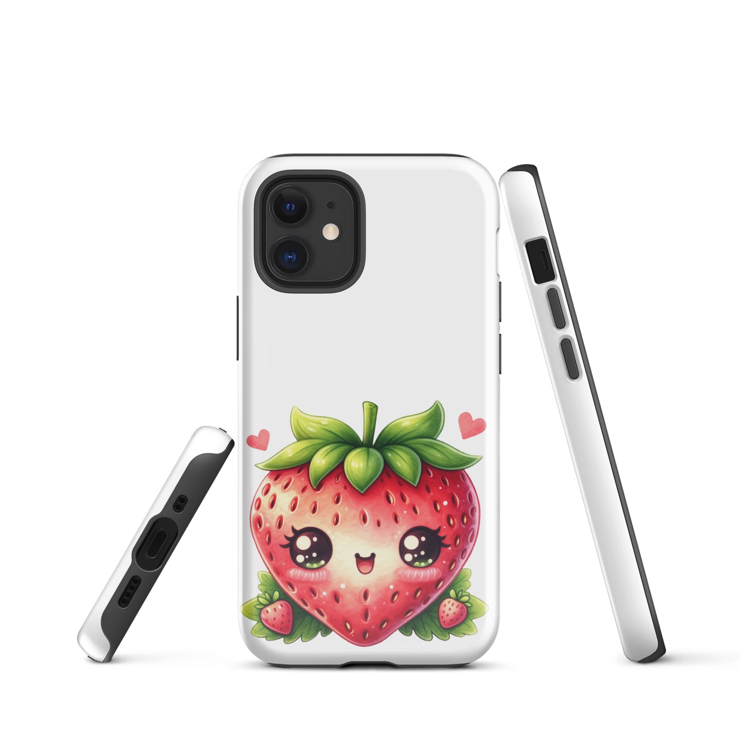 Adorable Kawaii Strawberry Tough Case for iPhone®