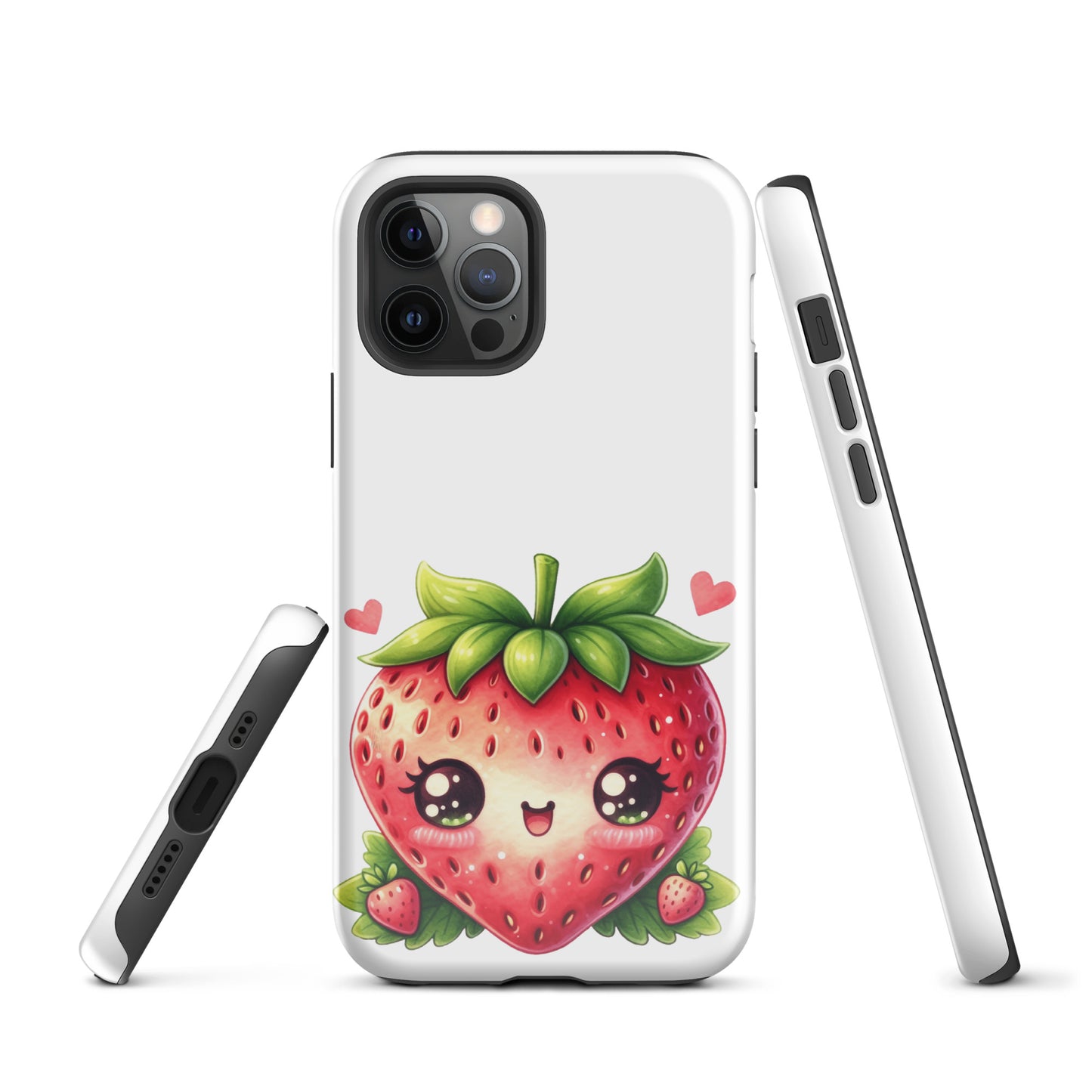 Adorable Kawaii Strawberry Tough Case for iPhone®