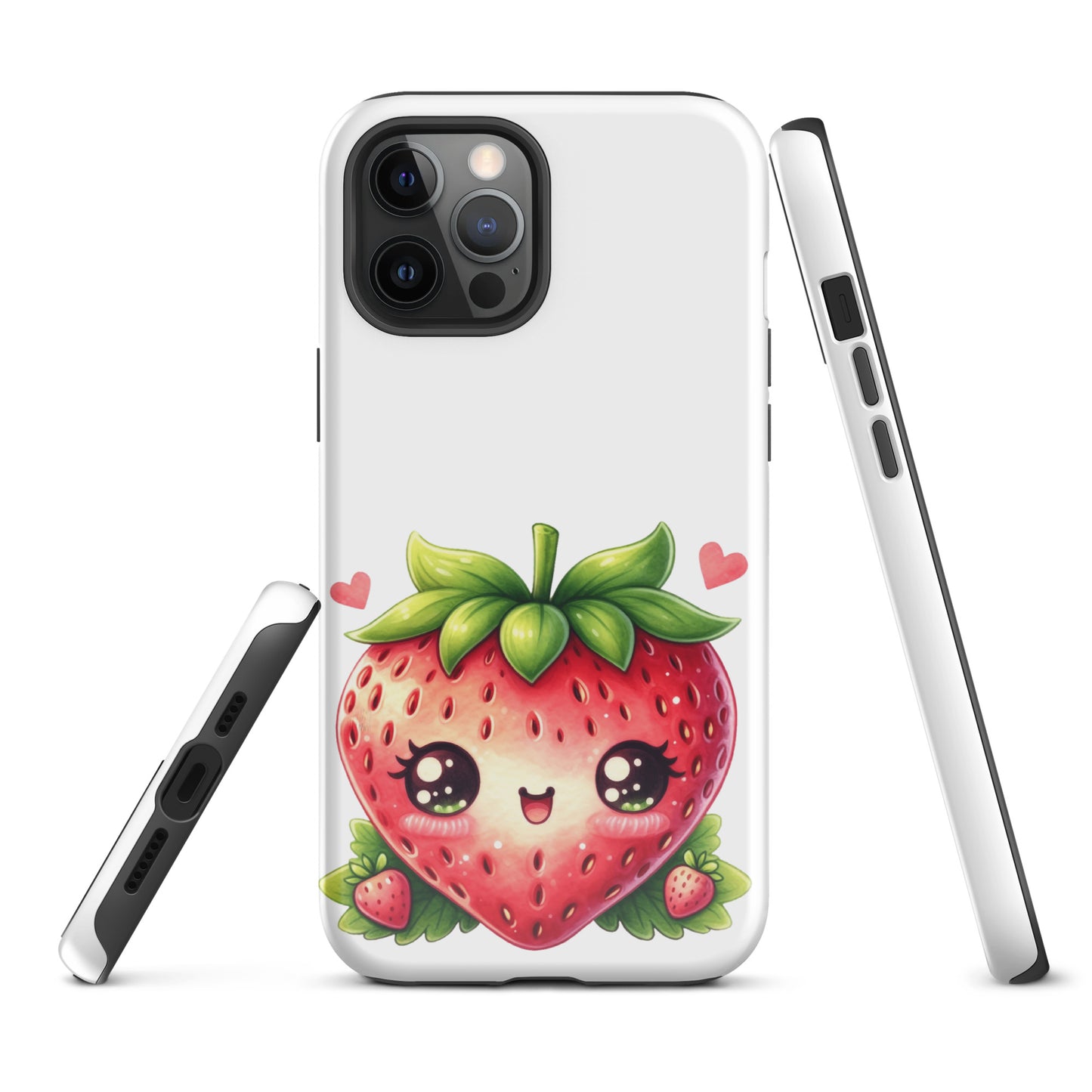 Adorable Kawaii Strawberry Tough Case for iPhone®