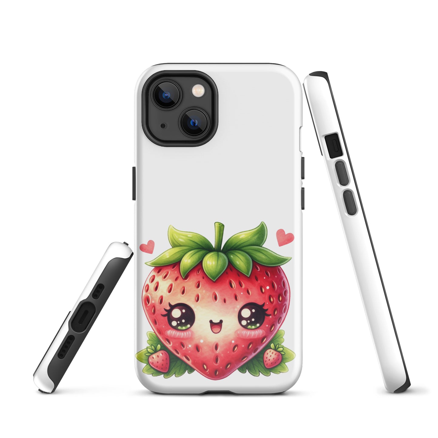 Adorable Kawaii Strawberry Tough Case for iPhone®