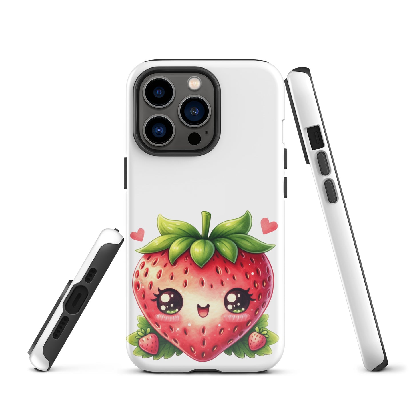 Adorable Kawaii Strawberry Tough Case for iPhone®