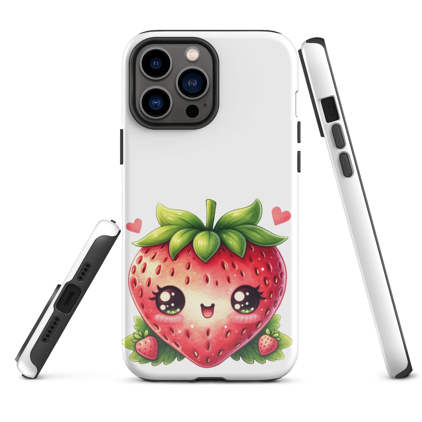 Adorable Kawaii Strawberry Tough Case for iPhone®