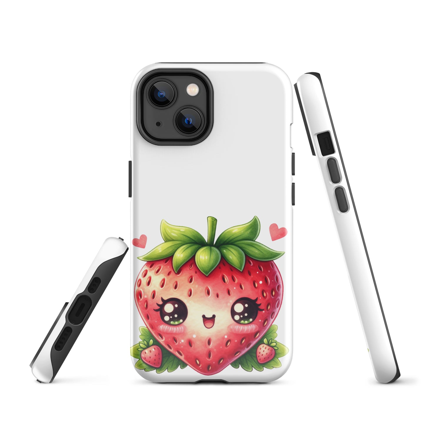 Adorable Kawaii Strawberry Tough Case for iPhone®