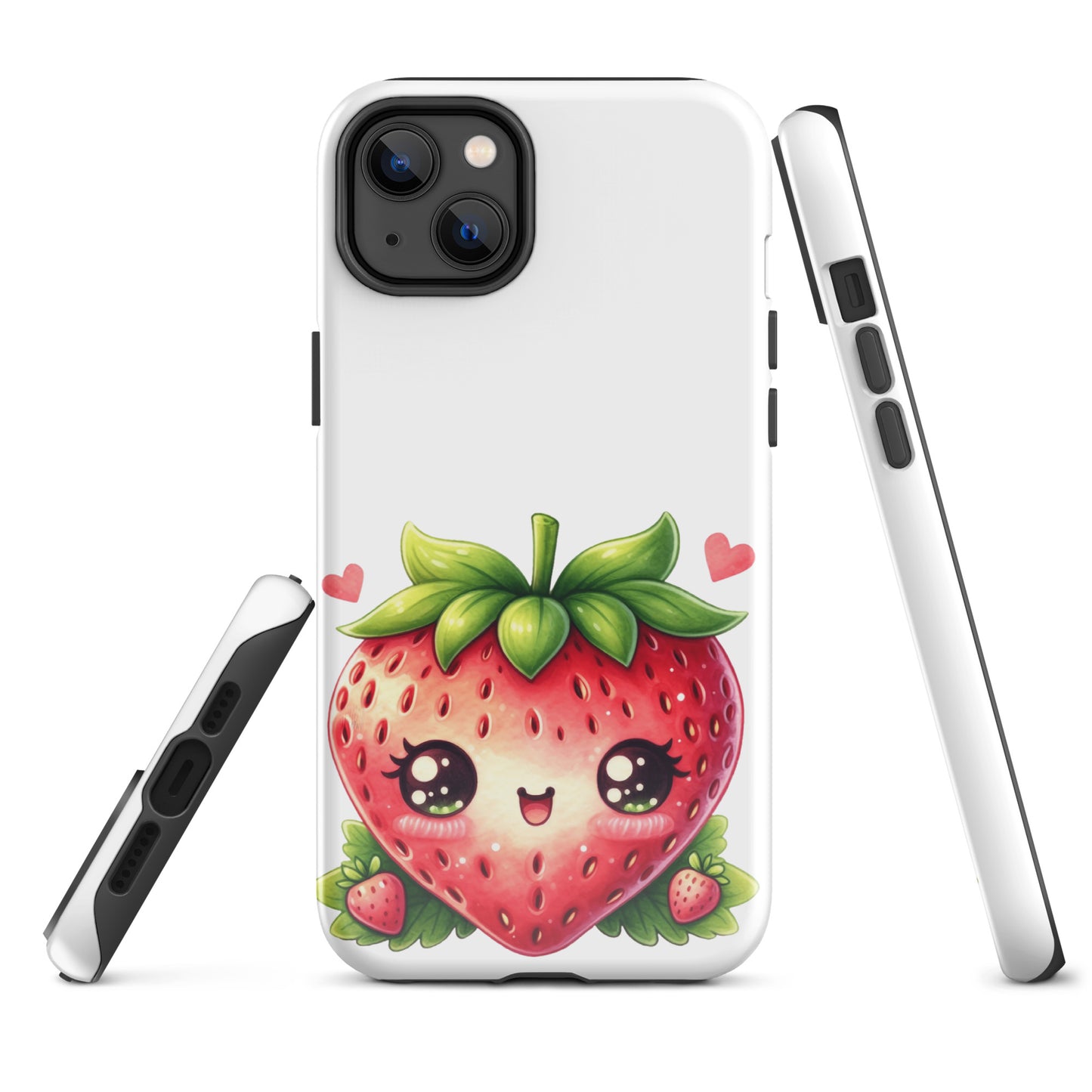 Adorable Kawaii Strawberry Tough Case for iPhone®